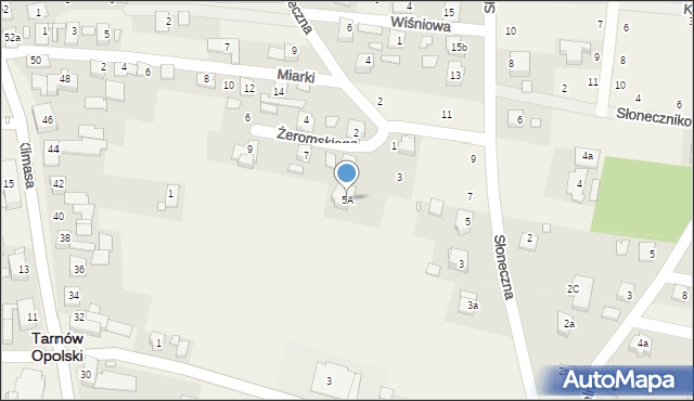 Tarnów Opolski, Żeromskiego Stefana, 5A, mapa Tarnów Opolski