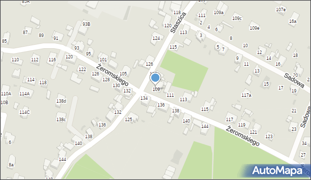 Tarnowskie Góry, Żeromskiego Stefana, 109, mapa Tarnowskie Góry