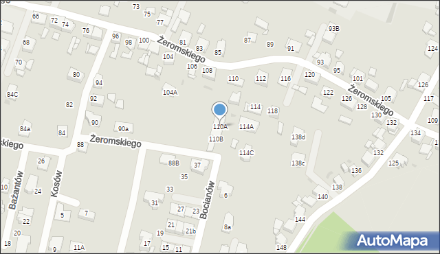 Tarnowskie Góry, Żeromskiego Stefana, 110A, mapa Tarnowskie Góry