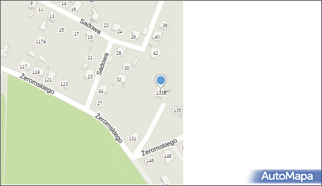 Tarnowskie Góry, Żeromskiego Stefana, 131B, mapa Tarnowskie Góry