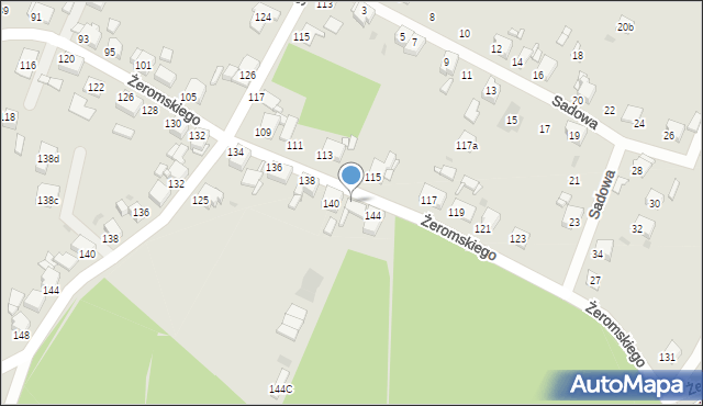 Tarnowskie Góry, Żeromskiego Stefana, 142, mapa Tarnowskie Góry