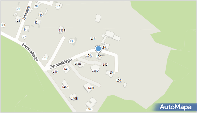 Tarnowskie Góry, Żeromskiego Stefana, 150, mapa Tarnowskie Góry