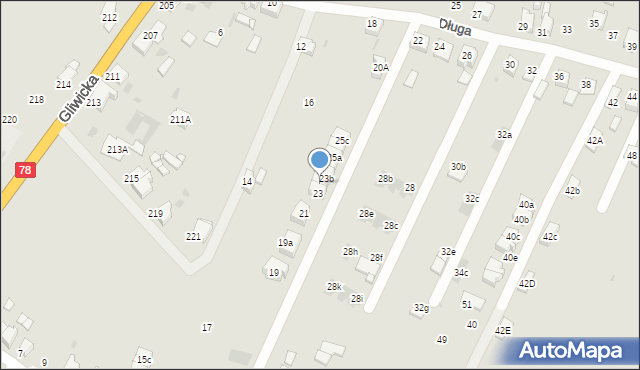 Tarnowskie Góry, Żeromskiego Stefana, 23a, mapa Tarnowskie Góry