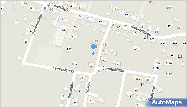 Tarnowskie Góry, Żeromskiego Stefana, 82, mapa Tarnowskie Góry