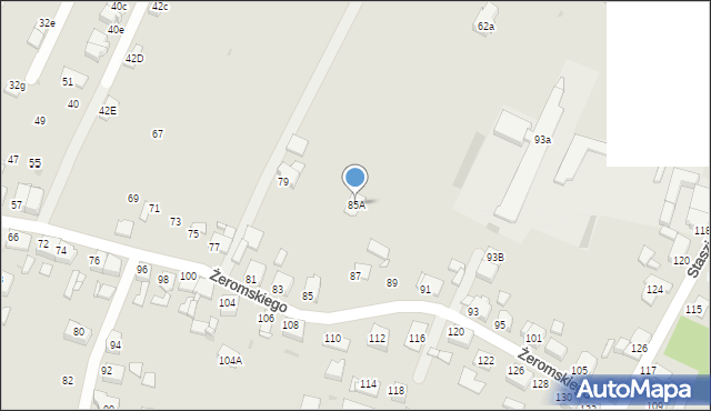 Tarnowskie Góry, Żeromskiego Stefana, 85A, mapa Tarnowskie Góry