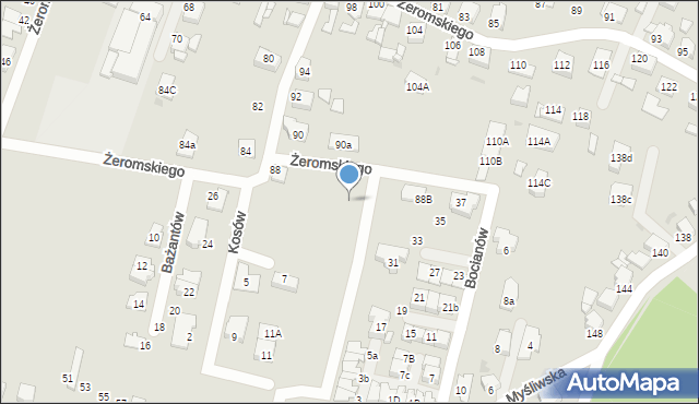 Tarnowskie Góry, Żeromskiego Stefana, 88ab, mapa Tarnowskie Góry