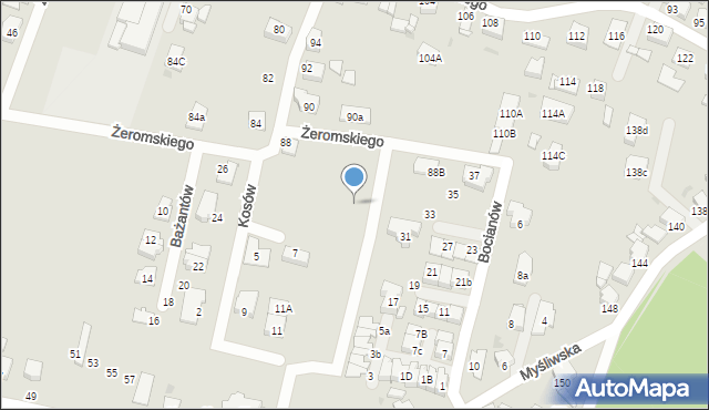 Tarnowskie Góry, Żeromskiego Stefana, 88ae, mapa Tarnowskie Góry