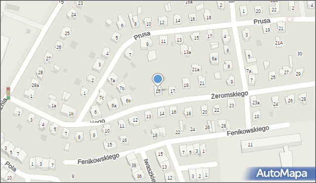 Tczew, Żeromskiego Stefana, 15, mapa Tczew