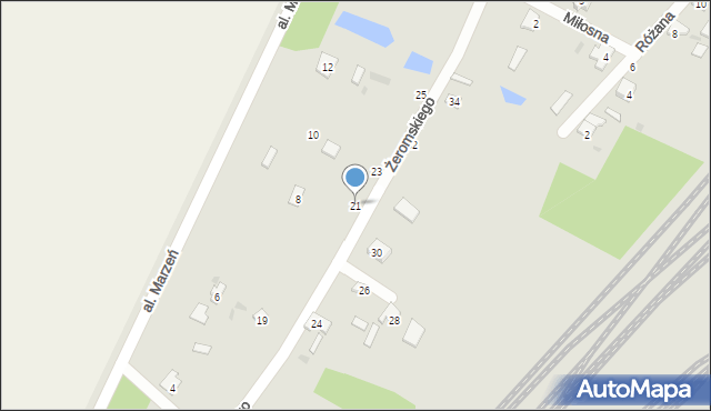 Terespol, Żeromskiego Stefana, 21, mapa Terespol