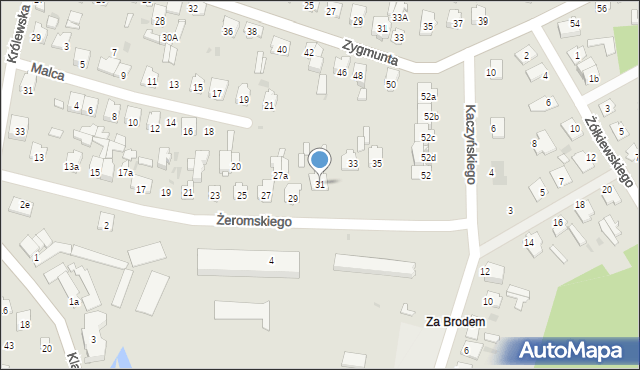 Tomaszów Lubelski, Żeromskiego Stefana, 31, mapa Tomaszów Lubelski