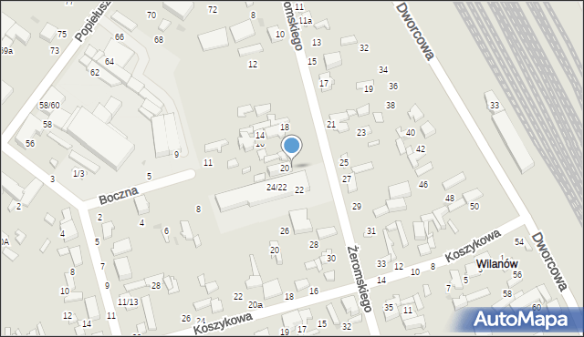 Tomaszów Mazowiecki, Żeromskiego Stefana, 20a, mapa Tomaszów Mazowiecki