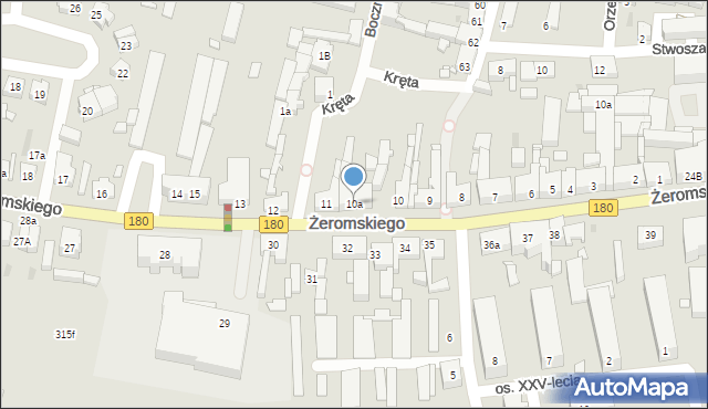Trzcianka, Żeromskiego Stefana, 10a, mapa Trzcianka