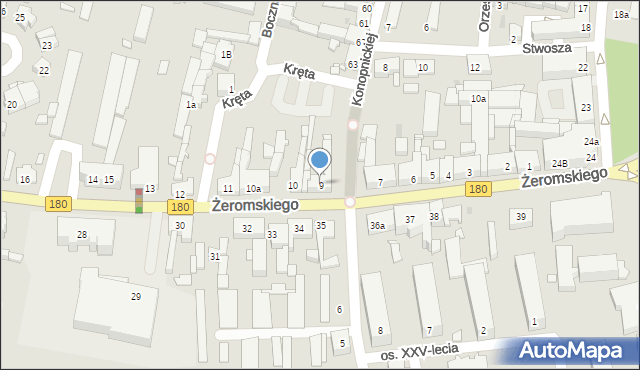 Trzcianka, Żeromskiego Stefana, 9, mapa Trzcianka