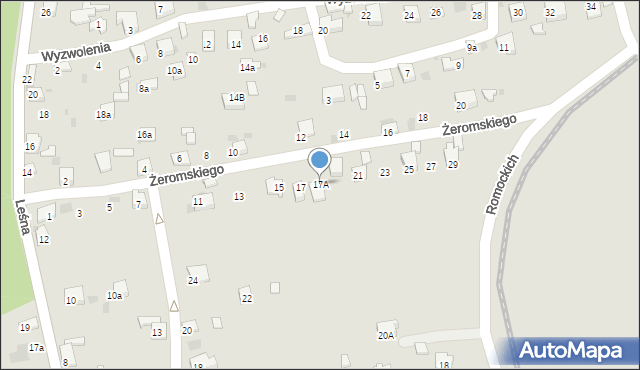 Trzebinia, Żeromskiego Stefana, 17A, mapa Trzebinia