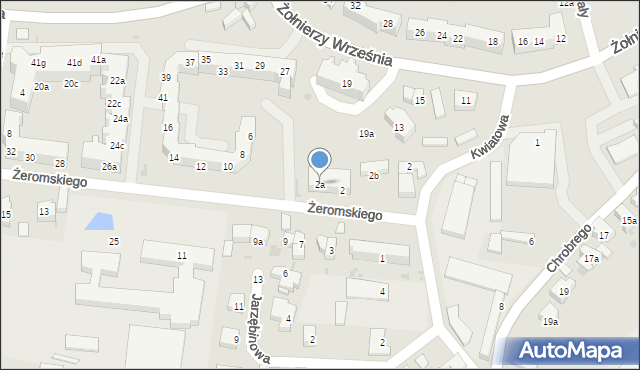 Trzebnica, Żeromskiego Stefana, 2a, mapa Trzebnica