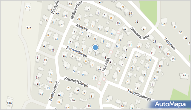 Tuliszków, Żeromskiego Stefana, 7, mapa Tuliszków