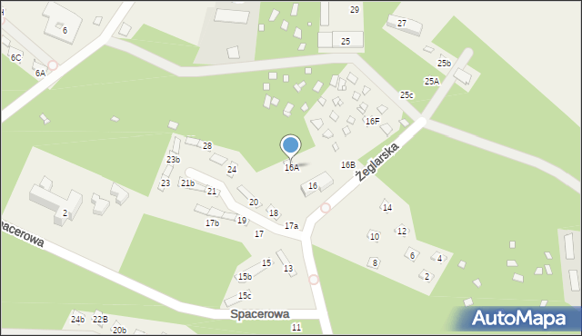 Turawa, Żeglarska, 16A, mapa Turawa