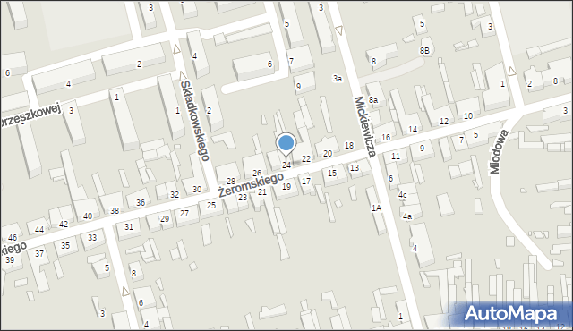 Turek, Żeromskiego Stefana, 24, mapa Turka