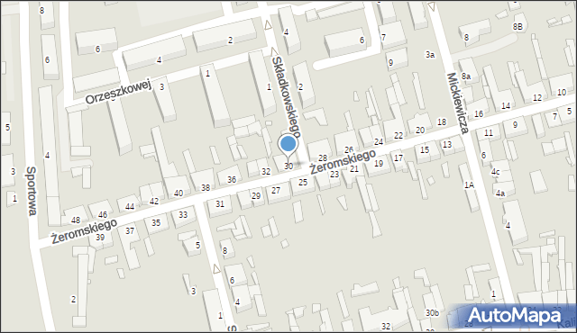 Turek, Żeromskiego Stefana, 30, mapa Turka