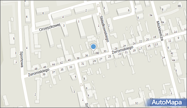 Turek, Żeromskiego Stefana, 34, mapa Turka