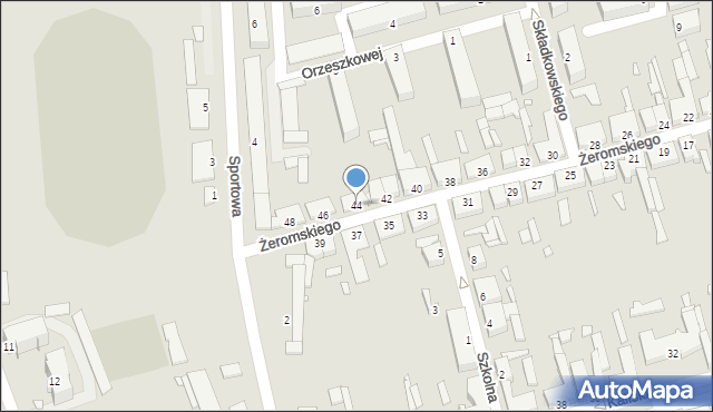 Turek, Żeromskiego Stefana, 44, mapa Turka