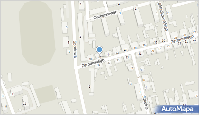 Turek, Żeromskiego Stefana, 46, mapa Turka