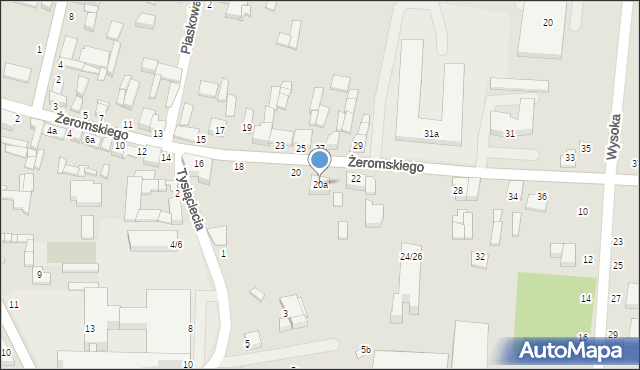 Tuszyn, Żeromskiego Stefana, 20a, mapa Tuszyn