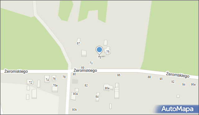 Tuszyn, Żeromskiego Stefana, 73, mapa Tuszyn