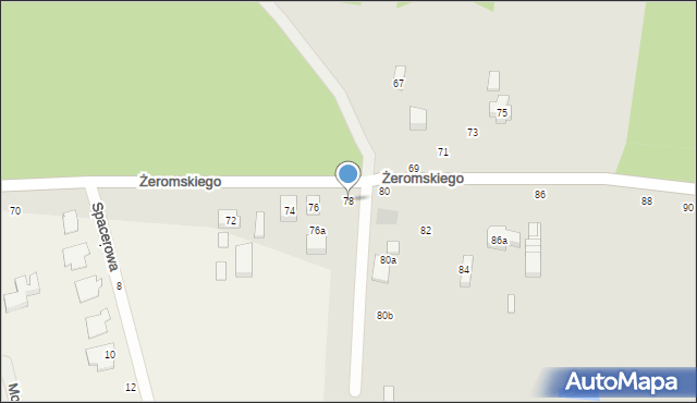 Tuszyn, Żeromskiego Stefana, 78, mapa Tuszyn