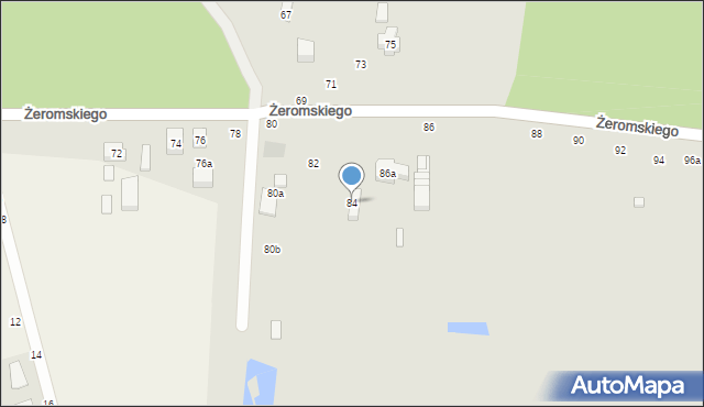 Tuszyn, Żeromskiego Stefana, 84, mapa Tuszyn