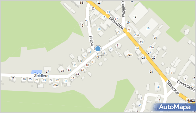 Ujście, Zeidlera, 6, mapa Ujście