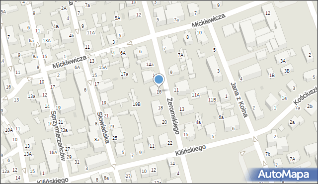 Ustka, Żeromskiego Stefana, 16, mapa Ustka