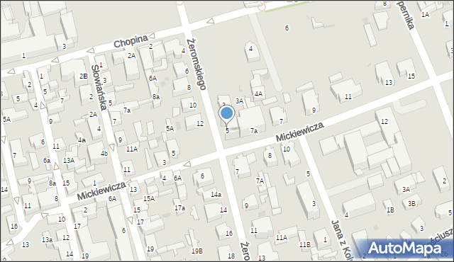 Ustka, Żeromskiego Stefana, 5, mapa Ustka