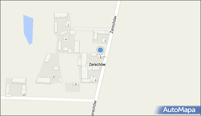 Ustków, Żerechów, 5, mapa Ustków