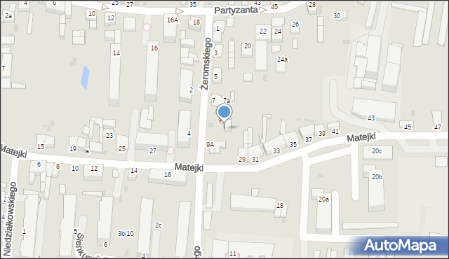 Wąbrzeźno, Żeromskiego Stefana, 390/1, mapa Wąbrzeźno