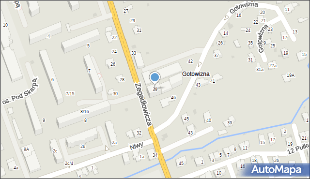 Wadowice, Zegadłowicza Emila, 39, mapa Wadowice