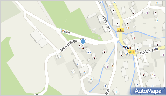 Walim, Żeromskiego Stefana, 4, mapa Walim