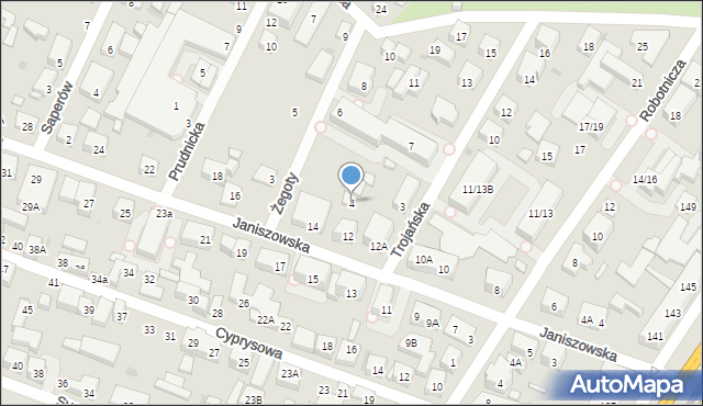 Warszawa, Żegoty, 4, mapa Warszawy