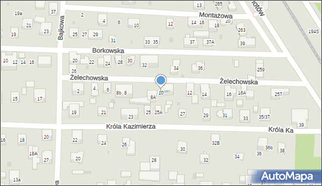 Warszawa, Żelechowska, 10, mapa Warszawy