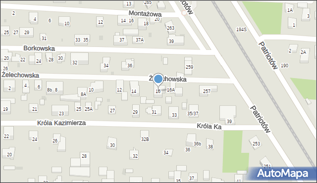 Warszawa, Żelechowska, 16, mapa Warszawy