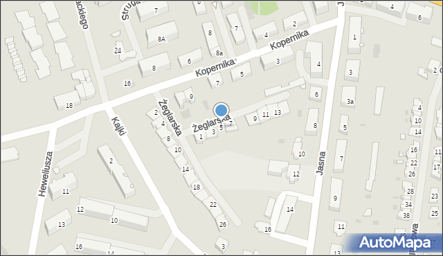 Węgorzewo, Żeglarska, 5, mapa Węgorzewo