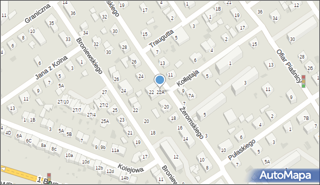 Wejherowo, Żeromskiego Stefana, 22A, mapa Wejherowo