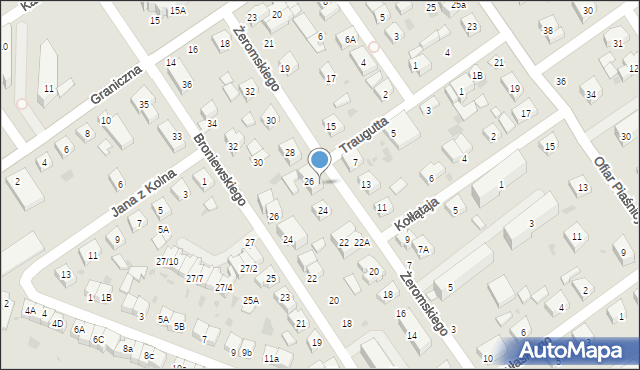 Wejherowo, Żeromskiego Stefana, 26A, mapa Wejherowo