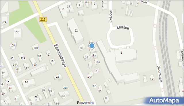 Władysławowo, Żeromskiego Stefana, 18b, mapa Władysławowo
