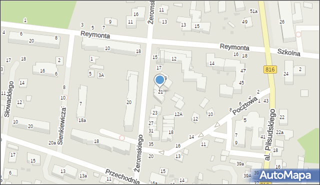 Włodawa, Żeromskiego Stefana, 21, mapa Włodawa