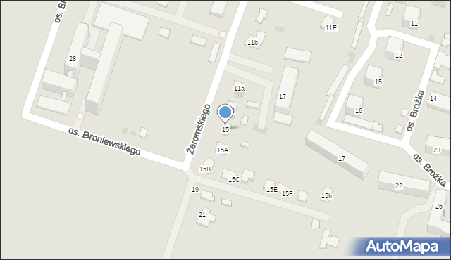 Włoszczowa, Żeromskiego Stefana, 15, mapa Włoszczowa