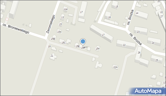 Włoszczowa, Żeromskiego Stefana, 15F, mapa Włoszczowa