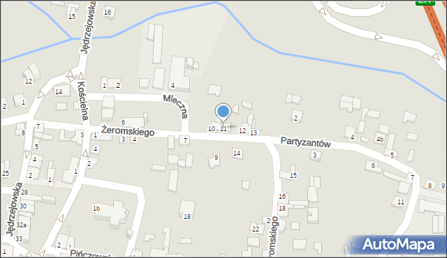 Wodzisław, Żeromskiego Stefana, 11, mapa Wodzisław