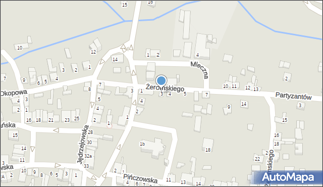 Wodzisław, Żeromskiego Stefana, 3, mapa Wodzisław