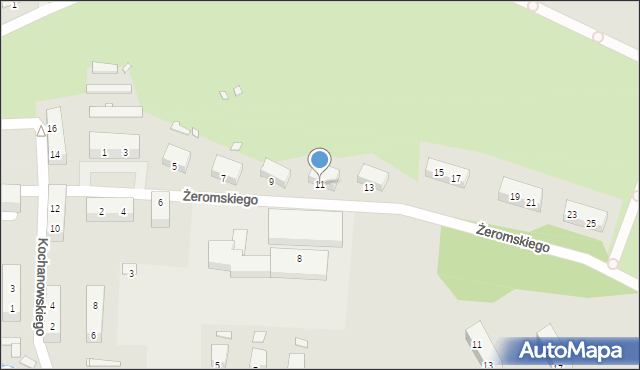 Wojcieszów, Żeromskiego Stefana, 11, mapa Wojcieszów